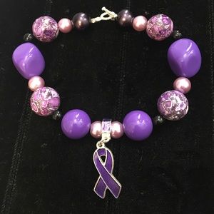New handmade Pancreatic cancer awareness bracelet